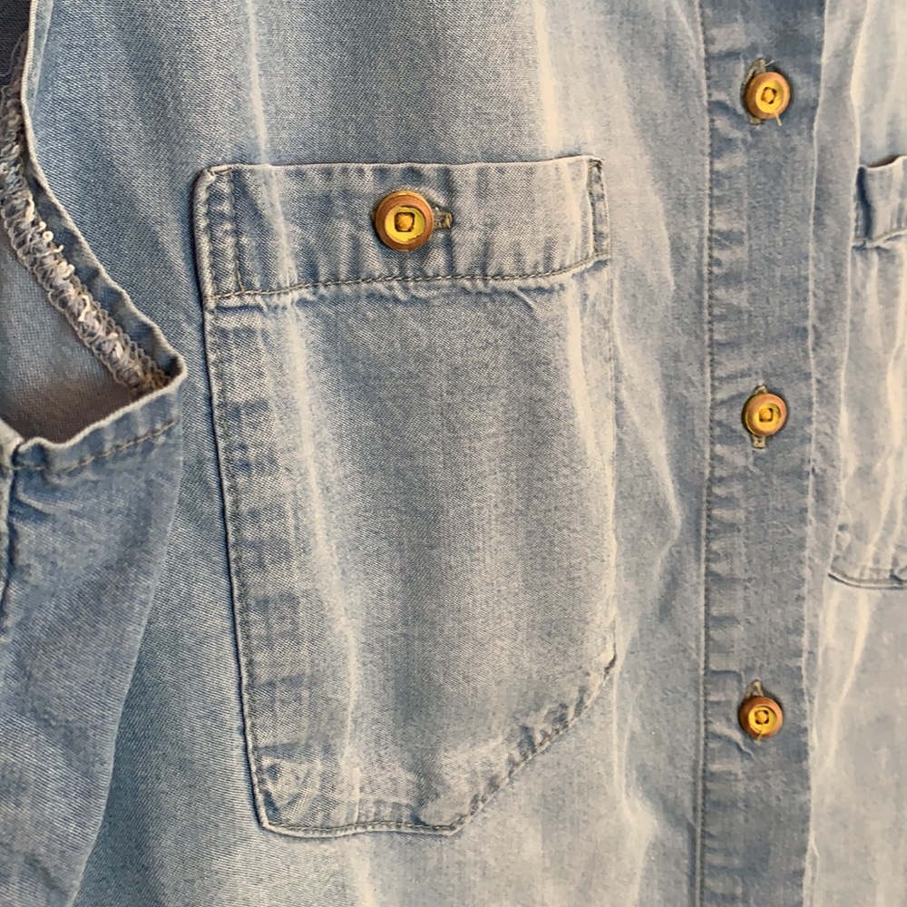 DEMOCRACY | Women’s Chambray Lyocell Top - Picture 7 of 15